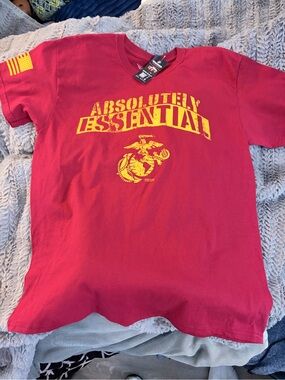 LG Kids' Short Sleeve Tee in Red with Yellow Graphic